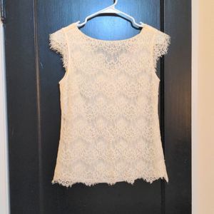 NWOT Limited Lace Cream Blouse
